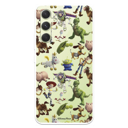 Funda para Samsung Galaxy A54 5G Oficial de Disney Muñecos Toy Story Siluetas - Toy Story