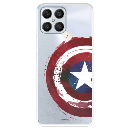 Funda para Honor X6 Oficial de Marvel Capitán América Escudo Transparente - Marvel