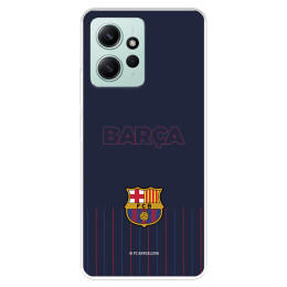 Funda para Xiaomi Redmi Note 12 4G del FC Barcelona Barsa Fondo Azul  - Licencia Oficial FC Barcelona