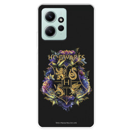 Funda para Xiaomi Redmi Note 12 4G Oficial de Harry Potter Hogwarts Floral - Harry Potter