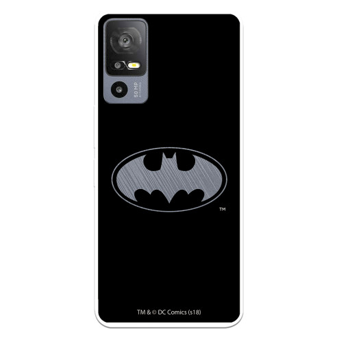 Funda para TCL 40R 5G Oficial de DC Comics Batman Logo Transparente - DC Comics