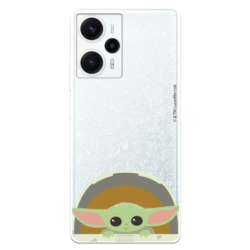 Funda para Poco F5 5G Oficial de Star Wars Baby Yoda Sonrisas - The Mandalorian