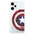 Funda para Poco F5 5G Oficial de Marvel Capitán América Escudo Transparente - Marvel