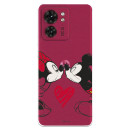 Funda para Motorola Edge 40 Oficial de Disney Mickey y Minnie Beso - Clásicos Disney