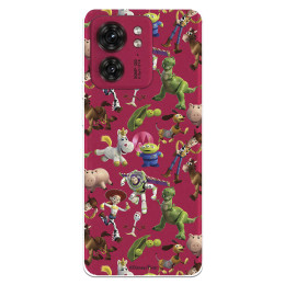 Funda para Motorola Edge 40 Oficial de Disney Muñecos Toy Story Siluetas - Toy Story