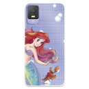 Funda para TCL 403 Oficial de Disney Ariel y Sebastián Burbujas - La Sirenita