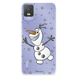 Funda para TCL 403 Oficial de Disney Olaf Transparente - Frozen