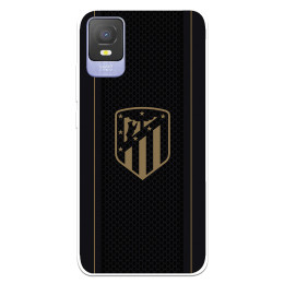 Funda para TCL 403 del Atlético de Madrid Escudo Dorado Fondo Negro  - Licencia Oficial Atlético de Madrid