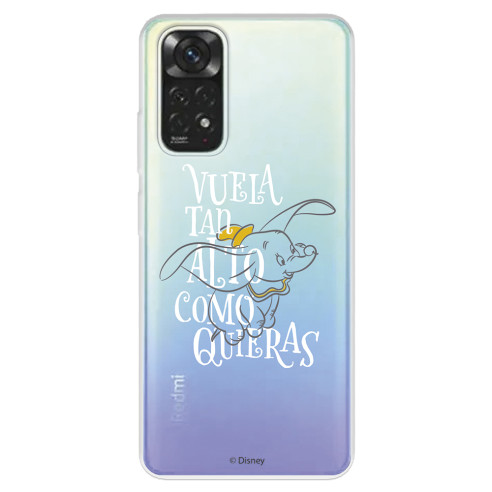 Funda para Xiaomi Redmi Note 12 Pro Oficial de Disney Dumbo Vuela tan Alto - Dumbo