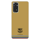 Funda para Xiaomi Redmi Note 12 Pro del FC Barcelona Escudo Fondo Mostaza  - Licencia Oficial FC Barcelona