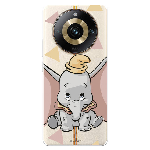 Funda para Realme 11 Pro Plus Oficial de Disney Dumbo Silueta Transparente - Dumbo