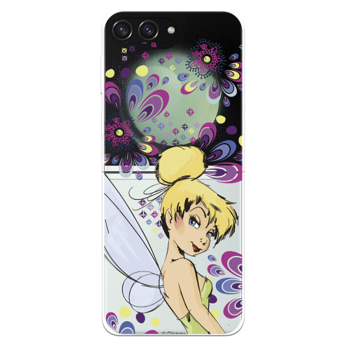 Funda para Samsung Galaxy Z Flip 5 Oficial de Disney Campanilla Flores - Peter Pan