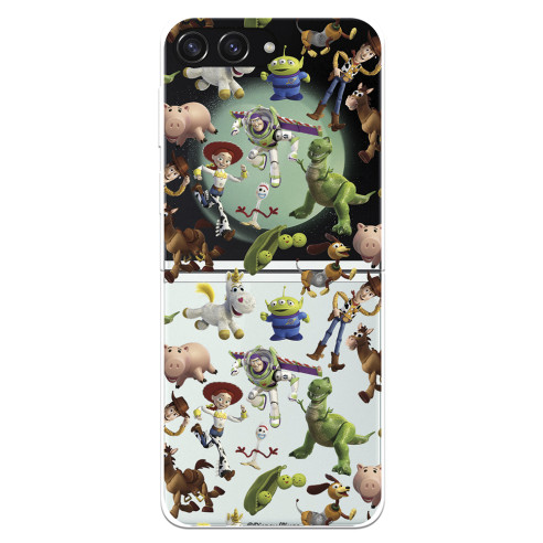 Funda para Samsung Galaxy Z Flip 5 Oficial de Disney Muñecos Toy Story Siluetas - Toy Story