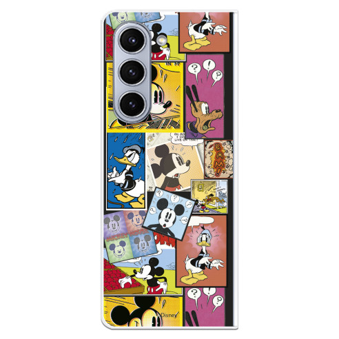 Funda para Samsung Galaxy Z Fold 5 Oficial de Disney Mickey Comic - Clásicos Disney