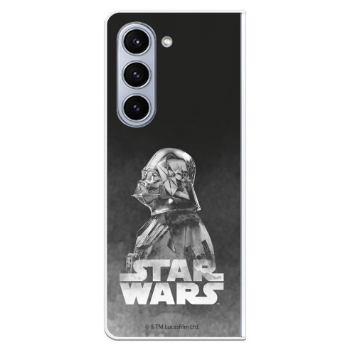 Funda para Samsung Galaxy Z Fold 5 Oficial de Star Wars Darth Vader Fondo negro - Star Wars