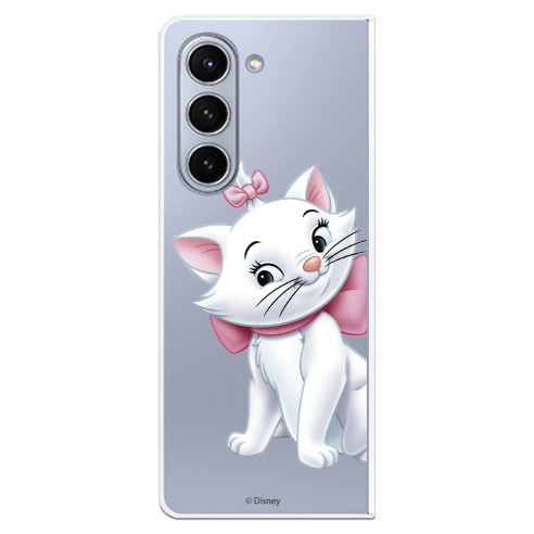 Funda para Samsung Galaxy Z Fold 5 Oficial de Disney Marie Silueta - Los Aristogatos