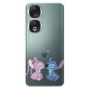 Funda para Honor 90 Oficial de Disney Angel & Stitch Beso - Lilo & Stitch