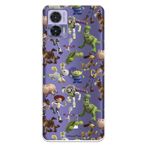 Funda para Motorola Edge 30 Neo Oficial de Disney Muñecos Toy Story Siluetas - Toy Story