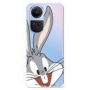 Funda para Oppo Reno10 Oficial de Warner Bros Bugs Bunny Silueta Transparente - Looney Tunes