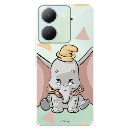 Funda para Vivo Y36 Oficial de Disney Dumbo Silueta Transparente - Dumbo