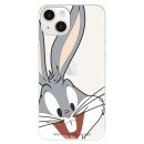 Funda para iPhone 15 Oficial de Warner Bros Bugs Bunny Silueta Transparente - Looney Tunes