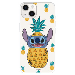 Funda para iPhone 15 Plus Oficial de Disney Stitch Piñas - Lilo & Stitch