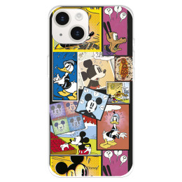 Funda para iPhone 15 Plus Oficial de Disney Mickey Comic - Clásicos Disney