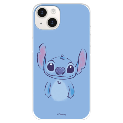 Funda para iPhone 15 Plus Oficial de Disney Stitch Azul - Lilo & Stitch