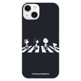 Funda para iPhone 15 Plus Oficial de Peanuts Personajes Beatles - Snoopy