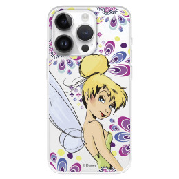 Funda para iPhone 15 Pro Oficial de Disney Campanilla Flores - Peter Pan