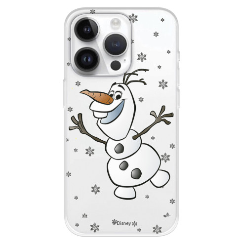 Funda para iPhone 15 Pro Oficial de Disney Olaf Transparente - Frozen