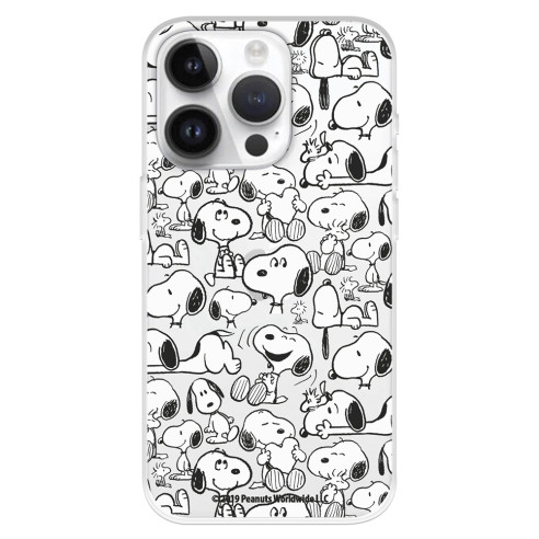 Funda para iPhone 15 Pro Oficial de Peanuts Snoopy siluetas - Snoopy