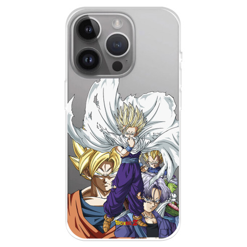 Funda para iPhone 15 Pro Max Oficial de Dragon Ball Guerreros Saiyans - Dragon Ball