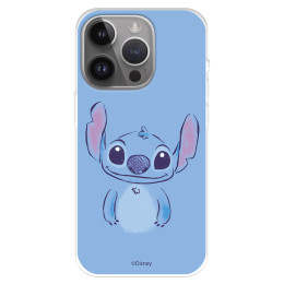 Funda para iPhone 15 Pro Max Oficial de Disney Stitch Azul - Lilo & Stitch