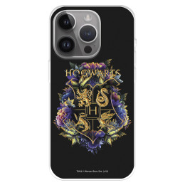 Funda para iPhone 15 Pro Max Oficial de Harry Potter Hogwarts Floral - Harry Potter