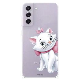 Funda para Samsung Galaxy S23 FE Oficial de Disney Marie Silueta - Los Aristogatos