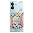 Funda para Vivo V29 5G Oficial de Disney Dumbo Silueta Transparente - Dumbo