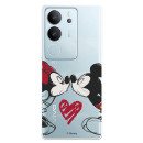 Funda para Vivo V29 5G Oficial de Disney Mickey y Minnie Beso - Clásicos Disney