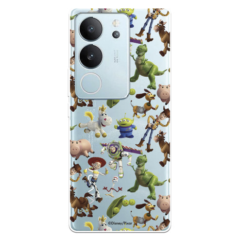 Funda para Vivo V29 5G Oficial de Disney Muñecos Toy Story Siluetas - Toy Story