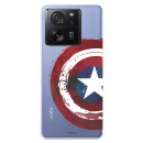 Funda para Xiaomi 13T Oficial de Marvel Capitán América Escudo Transparente - Marvel