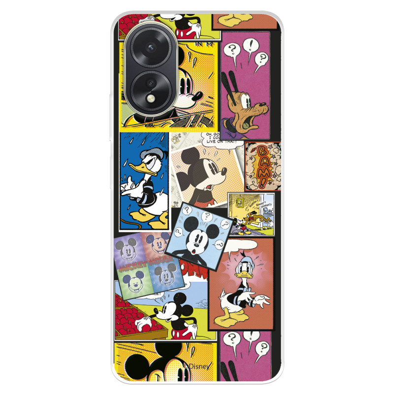 Funda para Oppo A38 Oficial de Disney Mickey Comic - Clásicos Disney