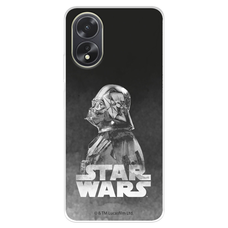 Funda para Oppo A38 Oficial de Star Wars Darth Vader Fondo negro - Star Wars