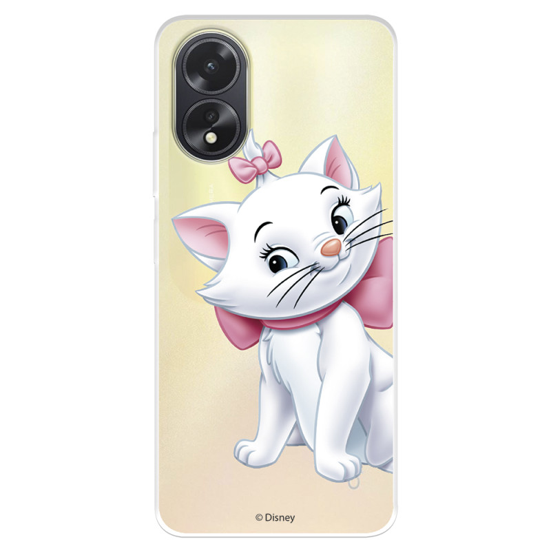 Funda para Oppo A38 Oficial de Disney Marie Silueta - Los Aristogatos