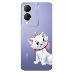 Funda para Vivo Y17s Oficial de Disney Marie Silueta - Los Aristogatos