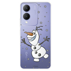 Funda para Vivo Y17s Oficial de Disney Olaf Transparente - Frozen