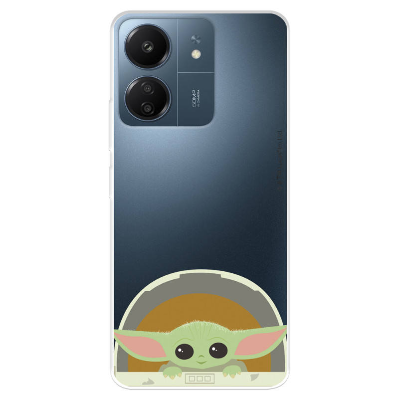 Funda para Xiaomi Redmi 13C Oficial de Star Wars Baby Yoda Sonrisas - The Mandalorian