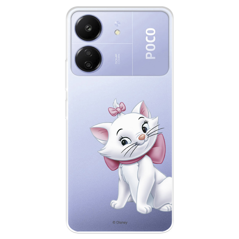 Funda para Xiaomi Poco C65 Oficial de Disney Marie Silueta - Los Aristogatos