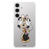 Funda para Samsung Galaxy S24 Oficial de Disney Minnie Posando - Clásicos Disney