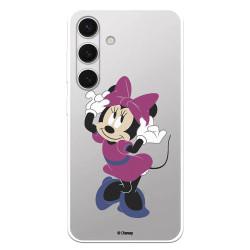 Funda para Samsung Galaxy S24 Oficial de Disney Minnie Rosa - Clásicos Disney