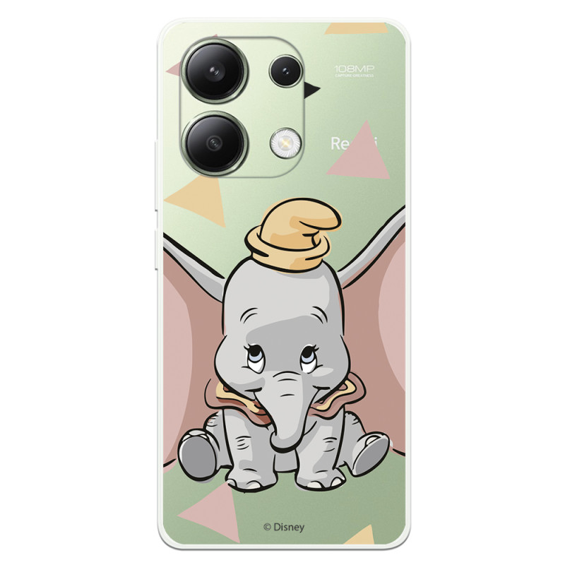 Funda para Xiaomi Redmi Note 13 4G Oficial de Disney Dumbo Silueta Transparente - Dumbo